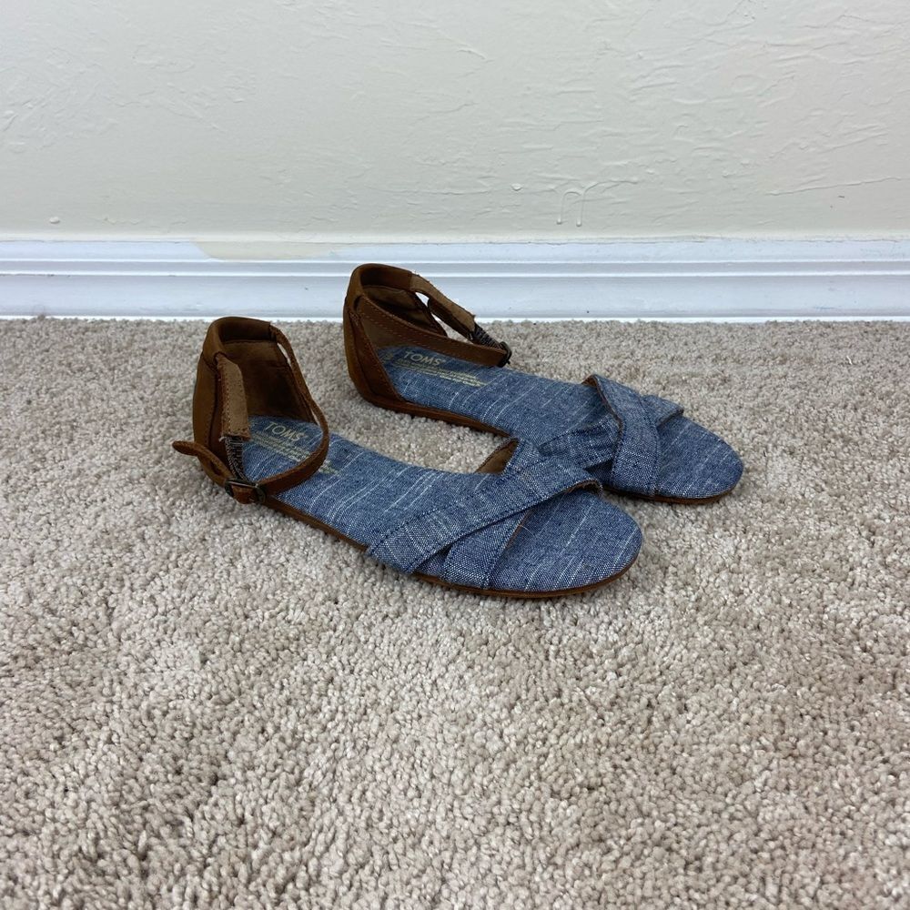 Toms Correa Sandal - Light Navy Chambray